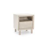 Dia 20" 1-Drawer Nightstand, Elm Cream