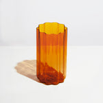 Wave Vase, Amber