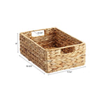 Water Hyacinth Bin Natural, 5 Sizes