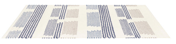 Tread Lightly Woven Cotton Rug, Navy