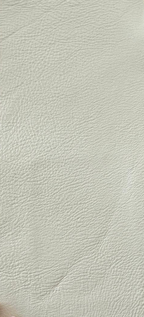 Cloud Leather Comfort Solace Power Chair, Bison White/Antique Brass
