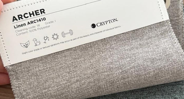 Carson RAF Chaise Sectional, Archer Linen Performance Fabric/Mink, 117"W x 68"D