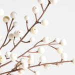 White Berry Christmas Tree Stem, 17", Sold Individually