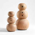 Wooden Snowman Holiday Decoration, 2 Sizes, Sold Separately