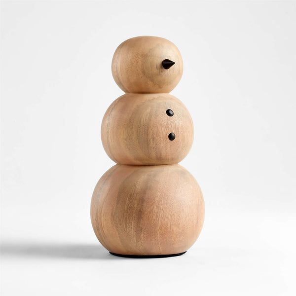 Wooden Snowman Holiday Decoration, 2 Sizes, Sold Separately