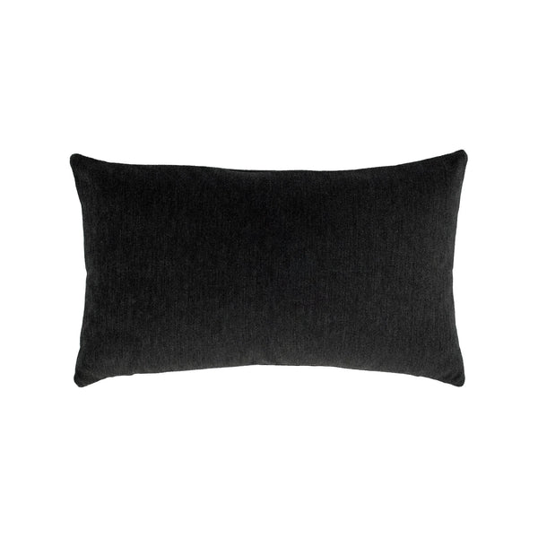 Silent Night Lumbar Pillow - Noir, 12" x 20"