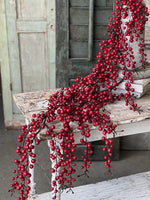 Iced Weatherproof Berry Garland, 5'