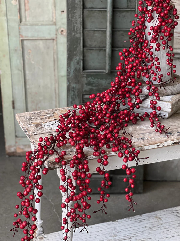 Iced Weatherproof Berry Garland, 5'