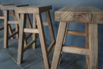 Reclaimed Teak Rectangular Counter Stool
