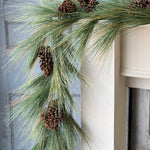 Giant Pine & Sugar Cone 6' Garland