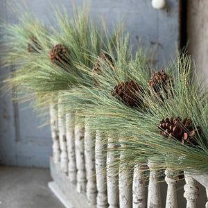 Giant Pine & Sugar Cone 6' Garland