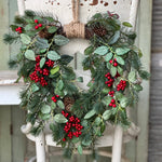 Elmsley Pine & Berry Wreath, 18"