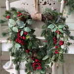 Elmsley Pine & Berry Wreath, 18"