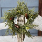 Alpine Cedar Candle Ring, 10"Dia