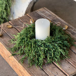 Emerald Falls Candle Ring, 14"