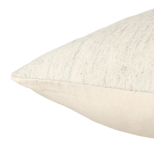 Yuki Pillow - Alabaster, 24" x 24"