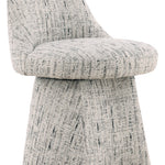 Wells Vanity Stool, Cleo Shadow Fabric