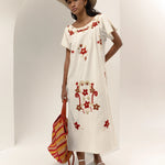 La Aventurera Striped Carry All, Red/Yellow/Orange