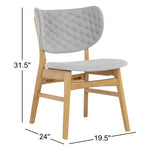 Petra Dining Chair in Natural Finish
