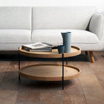 Humla Coffee Table, Light Oak, 35.4"Dia