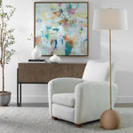 Captiva Floor Lamp, Brass, 65"H