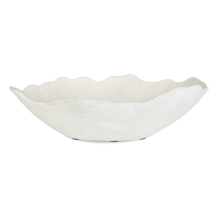 Obscura Outdoor Bowl, Warm White, 16"W x 5"H x 12"D