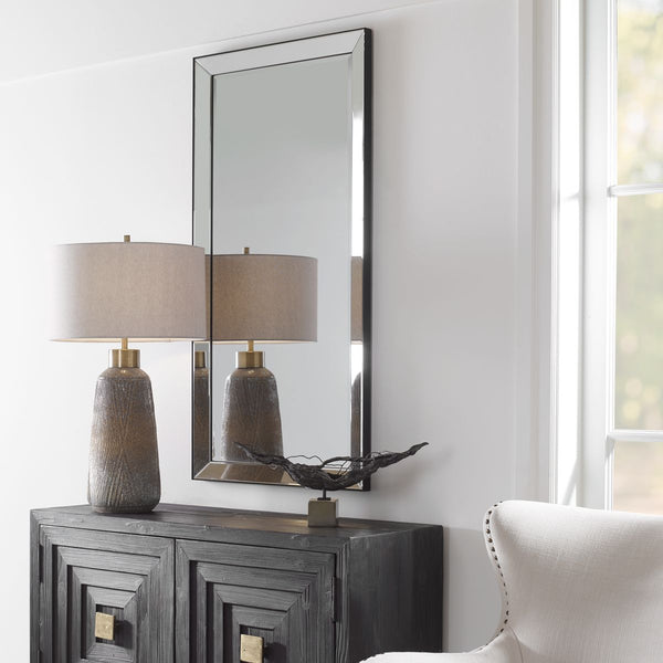 Lytton Mirror, Black, 24"W x 48"H x 1"D