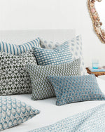 Alacha Mineral Linen Cushion, 22" x 22"