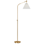 Remy Medium Task Floor Lamp, Burnished Brass