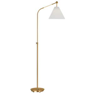 Remy Medium Task Floor Lamp, Burnished Brass