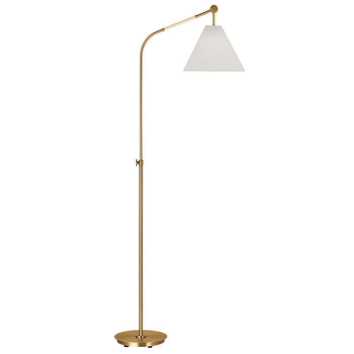 Remy Medium Task Floor Lamp, Burnished Brass
