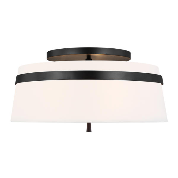 Cordtlandt Large Semi-Flush Mount, Aged Iron