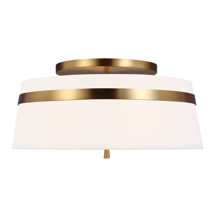 Cordtlandt Large Semi-Flush Mount, Burnished Brass