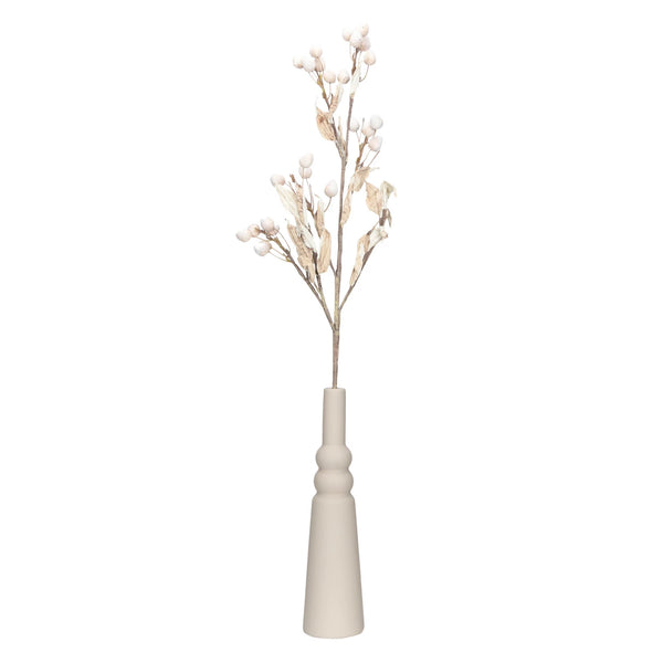 Stoneware Vase, Cream