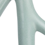 Stoneware Sculptural Vase, Matte Blue, 14.75"H