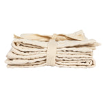 Stonewashed Cotton Waffle Weave Dish Cloths, Natural, Set of 3