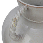 Stoneware Vase w/ Twisted Handles, Reactive Glaze, 9"H