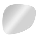 Frameless Organic Shaped Wall Mirror, 21.5"W x 24.25"H