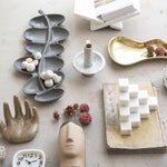 Marble Stairstep Bookends, Set of 2