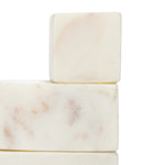 Marble Stairstep Bookends, Set of 2