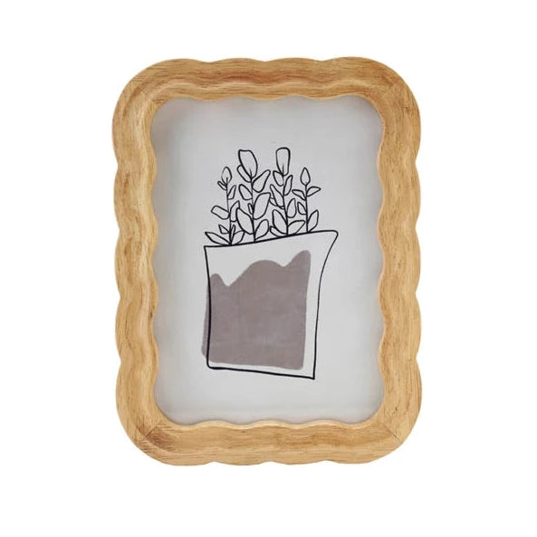 5" x 7" Rubberwood Scalloped Photo Frame