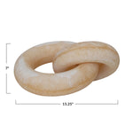 Marbled Resin Oversized Chain Links - Nude