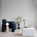 Stoneware Sculptural Planter, Matte White