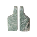Marble Bookends - Green Melange