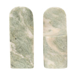 Marble Bookends - Green Melange