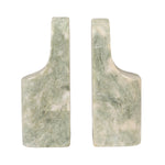 Marble Bookends - Green Melange