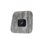 Marble Table Clock, 6.5"W x 6.5"H