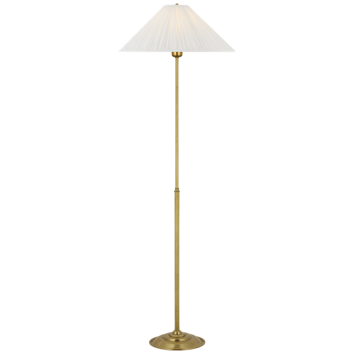 Soren 53" Floor Lamp, Hand Rubbed Antique Brass