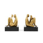 Amadeo Sitting Statue, Gold Leaf