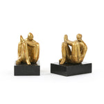 Amadeo Sitting Statue, Gold Leaf